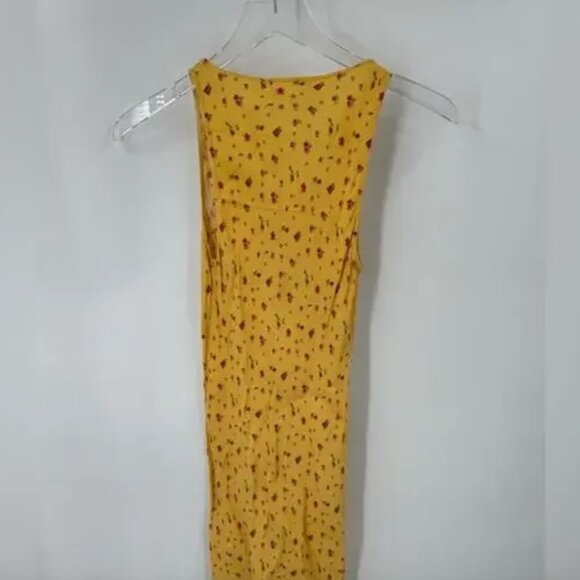 NWT Reformation Yellow Calix Floral Print Minidress size XS B1901 - Picture 6 of 8